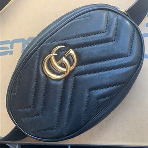 GG Marmont matelassé leather belt bag